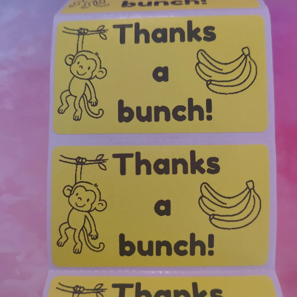 💙100 Thanks- Shipping Labels Thermal Packaging Stickers 2.25